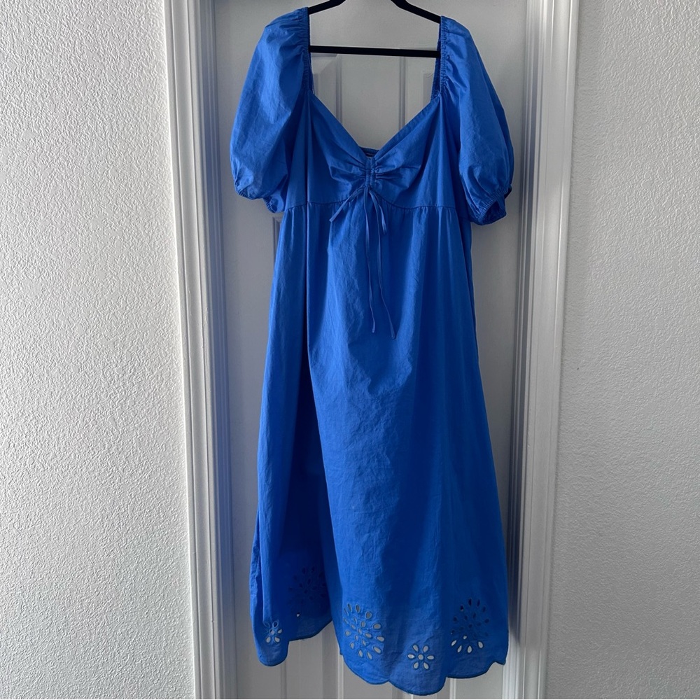 Lauren Conrad blue midi dress in size XXL